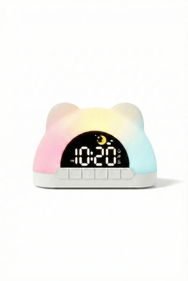 Réveil Luminothérapie Ourson — Veilleuse Enfant Décorative