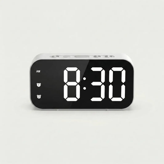 Réveil Digital à Commande Vocale Avec Double Alarme