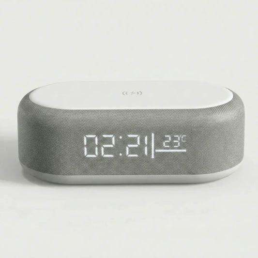 Réveil Digital Avec Chargeur à Induction pour iPhone / Station De Charge Rapide