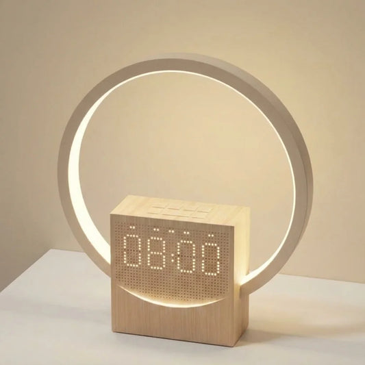 Réveil Luminothérapie Avec Simulation D'aube Et Haut-Parleur Bluetooth Pour Bureau / Chambre à Coucher