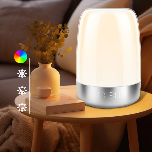 Réveil Veilleuse Avec Simulation d'Aube Avec Lumière Réglable